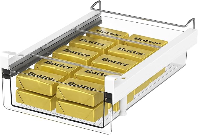 vacane Large Fridge Under Shelf Drawer, Pull Out Refrigerator Drawer Organizer by vacane