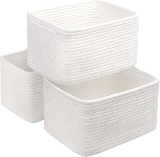 Small Cotton Rope Basket – Storage Bin by RRUNKA