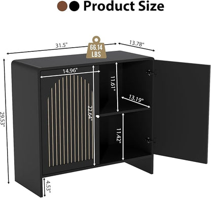 Black Sideboard Buffet Cabinet - Image 2