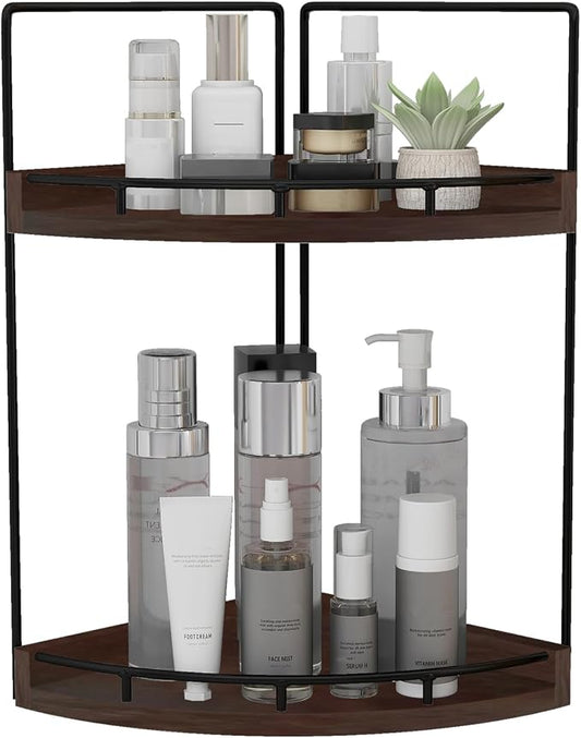 Dorhors 2-Tier Bathroom Counter Organizer, Vanity Counter Corner Shelf by Dorhors