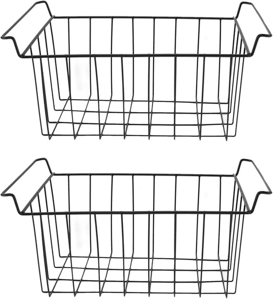 2PCS Freezer Organizer Bins, Steel Wire Freezer Basket by Unknown