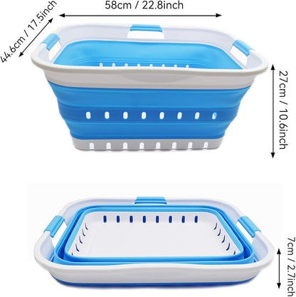 SAMMART 42L Collapsible Plastic Laundry Basket - Image 3