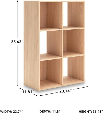 Signature Design by Ashley Piperton 3-Tier Floor Standing 6 Cube Organizer - Image 3