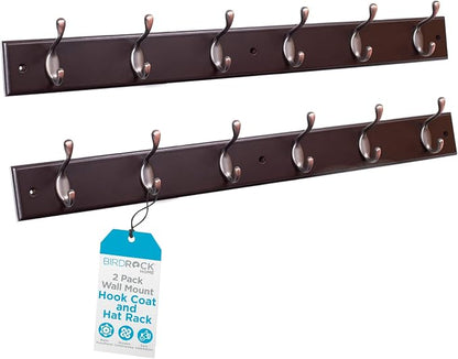 BIRDROCK HOME Hook Coat and Hat Rack by BIRDROCKHOME