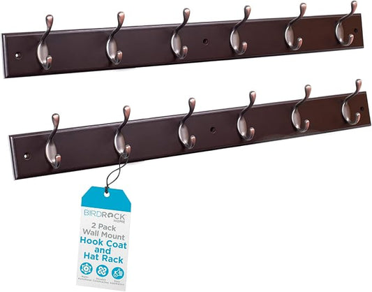 BIRDROCK HOME Hook Coat and Hat Rack by BIRDROCKHOME