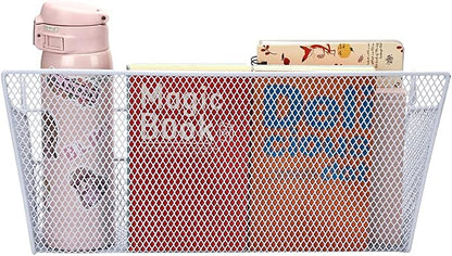 2 pcs Hanging metal mesh bedside storage basket， student dormitory bed storage - Image 4