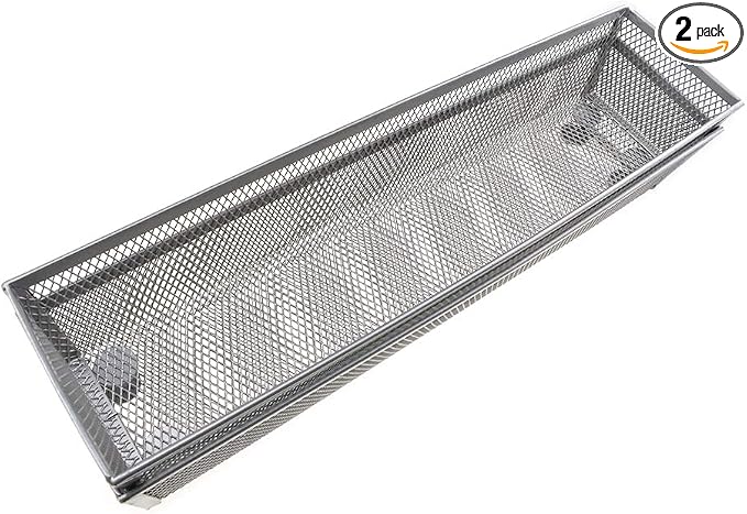 HAHIYO Stackable Mesh Tray Cup 12 x 3 x 2 inches Sturdy Container by HAHIYO