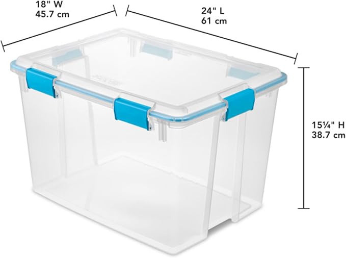 Sterilite 16-Pack Gasket Box, Weather-Resistant Storage Bins - Image 2