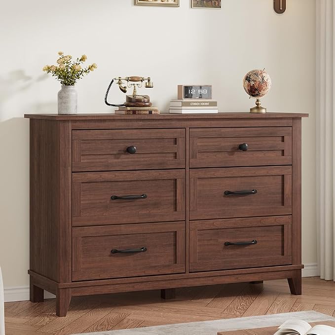 GarveeHome 6 Dresser for Bedroom, 47 in Wide Drawer Dresser - Image 4