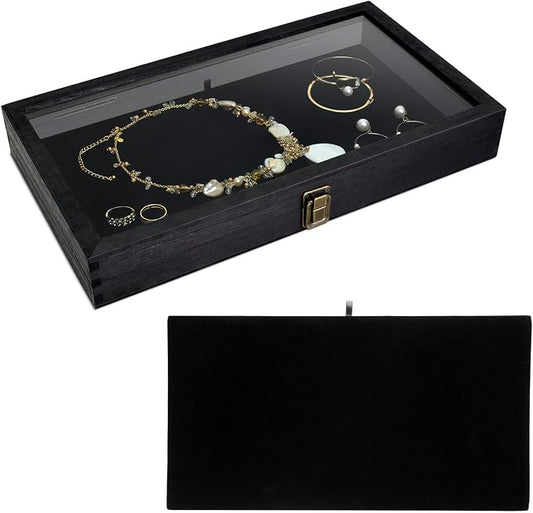 MOOCA Wooden Jewelry Display Case, Pocket Knife Display Case by Mooca