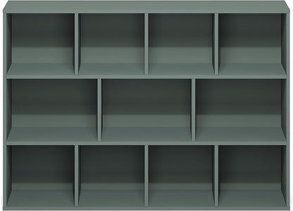 Furinno LUDER Book Shelf, 11-Cube Bookshelf, Reversible Bookcase, 9.4" x 29.1" - Image 7