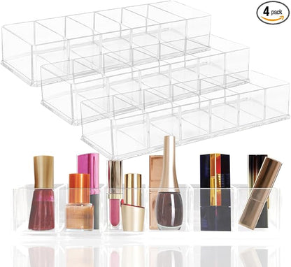 Nsmykhg Makeup Organizer Acrylic Cosmetic Storage Organizer, 6 Compartments by Unknown