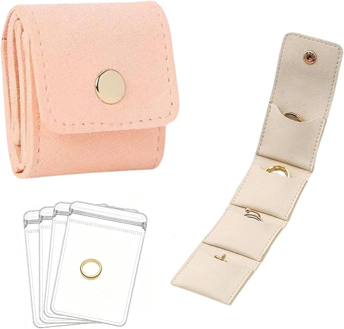 Mini Travel Jewelry Bag, Mini Jewelry Pouch, Protable travel Jewelry Storage by Unknown