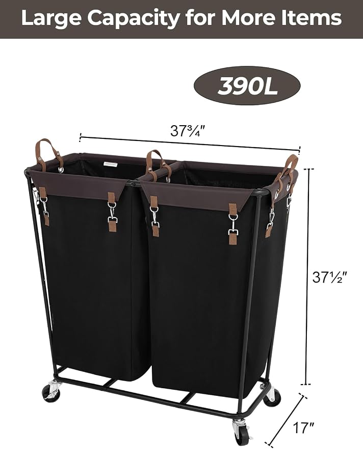 StorageWorks 390L Extra Large Lanudry Hamper - Image 2