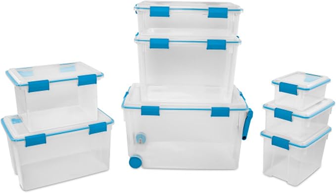 Sterilite 18-Pack Gasket Box, Weather-Resistant Storage Bins - Image 9
