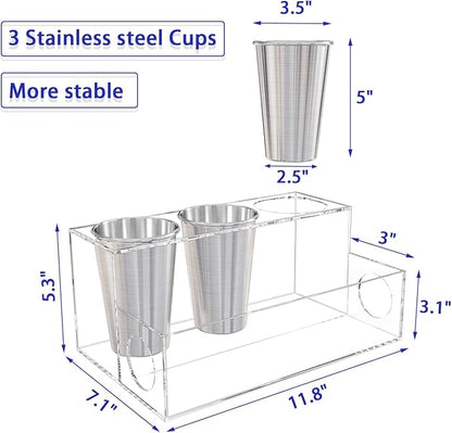 Clear Hair Tool Organizer, Blow Dryer Holder, Acrylic Bathroom Supplies - Image 2