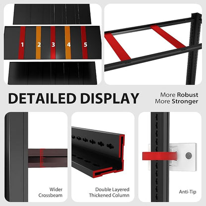 Heavy Duty Storage Shelves Unit, Adjustable Metal Garage Shelving, 4200LBS - Image 6