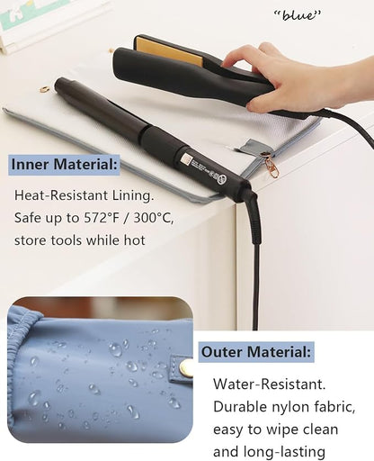 Holder & Mat for Hot Tools, Curling Iron Flat Iron Heat Resistant Hair Tools - Image 2
