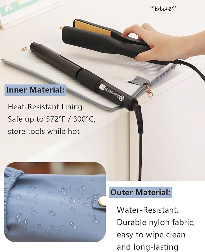 Lifeplus Holder & Mat for Hot Tools, Curling Iron Flat Iron Heat Resistant Hair - Image 6