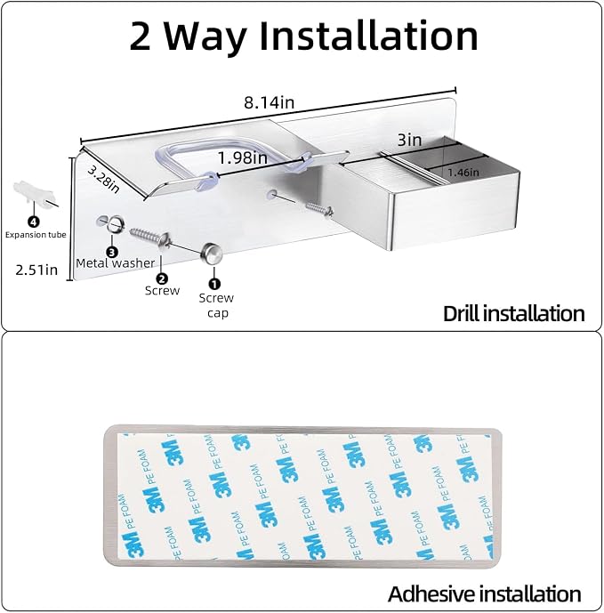 Hair Dryer and Straightener Holder, Upgraded Hair Straightener Holder - Image 5
