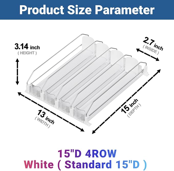 Drink Organizer for Fridge, 12oz 16oz 20oz - Image 2