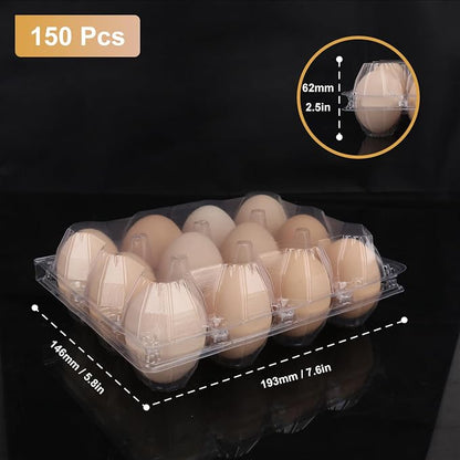 150 Pack Bulk Egg Cartons, Egg Tray Carton Holder - Image 2