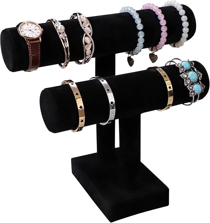 Wudygirl Velvet Bracelet Holder2 Tie Jewelry Stand Jewelry Holder Organizer by Wudygirl