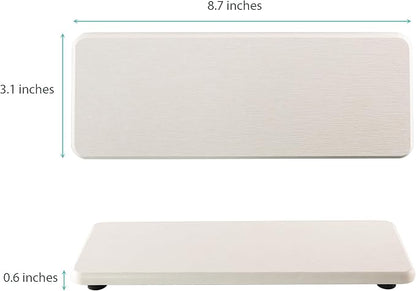 2 Pcs Water Absorbing Stone Trays, Kitchen/Bathroom Sink Soap Dish, Diatomite - Image 2