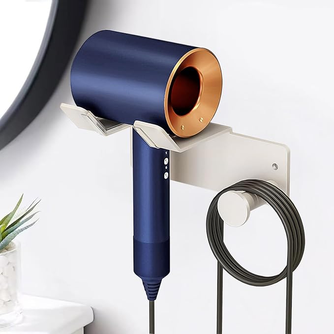 Hair Dryer Holder, HairDryer Holder Wall Mounted, Self Adhesive Blow Dryer - Image 7
