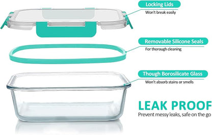 24-Piece Glass Food Storage Containers - Image 3