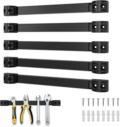 12" Magnetic Tool Holder, 5 Packs Storage Strips Tool Magnet Bar PVC Coated by SDLDEER