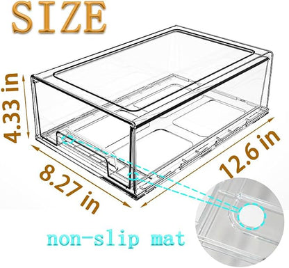 clear Drawer-Type Plastic Storage Box Bins Organizer，Family First Aid Kits - Image 2