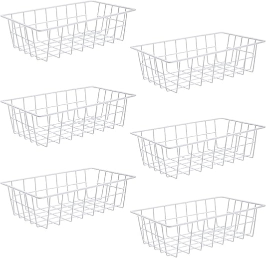 Orgneas Freezer Organizer Bins Metal Wire Storage Baskets by Orgneas