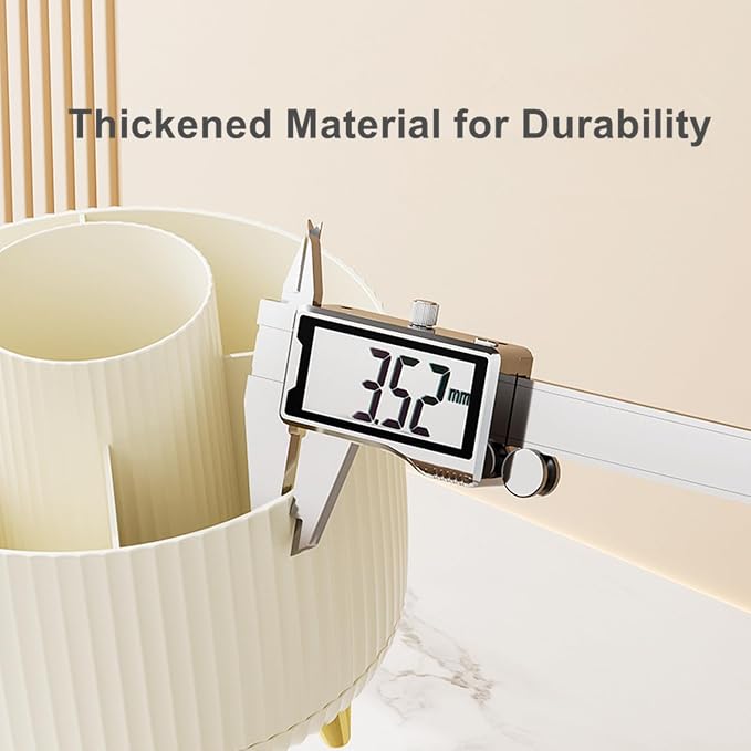 360 Degree Rotating Makeup Brush Holder Organizer Detachable Design 5 Slot Make - Image 5