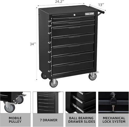 7-Drawer Rolling Tool Chest - Image 3