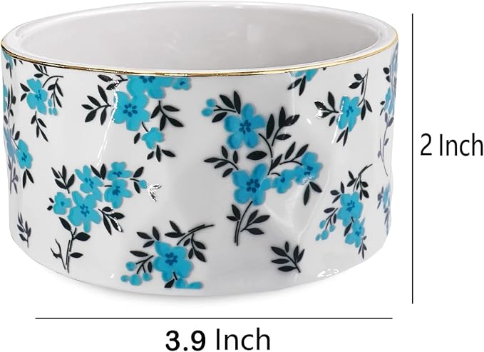 Paper Clip Holder Ceramic Paper Clip Holders Floral Paperclips Holder Dispenser - Image 2
