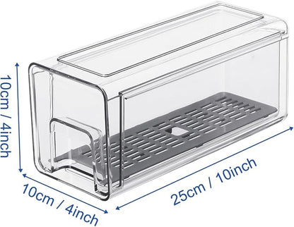 Plastic Clear Fridge Storage Organizer - Image 2