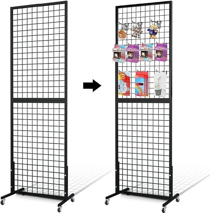 Grid Wall Panels, 2 Packs 2'x 6' Gridwall Panels Tower - Image 2