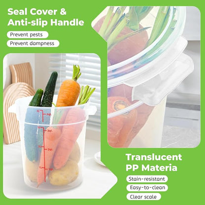 4 Pack Round Food Storage Containers - Image 4