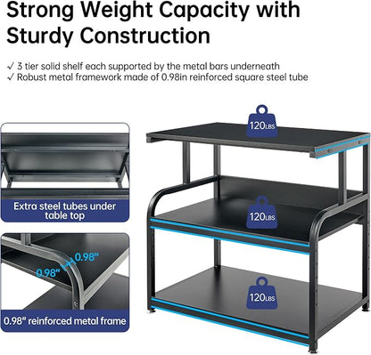 32.3" x 18.9" Extra Large Printer Stand Table - Image 3