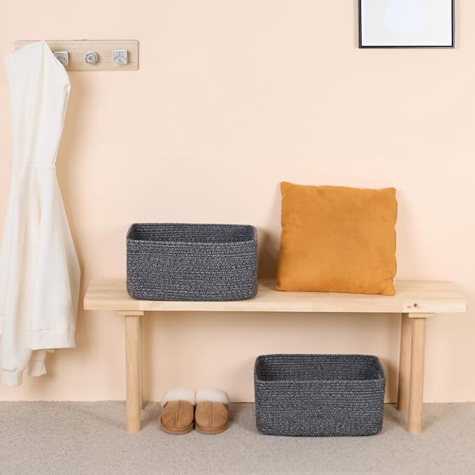 Large Storage Baskets for Shelves, Closet Organizers Bins for Clothes Blanket - Image 6