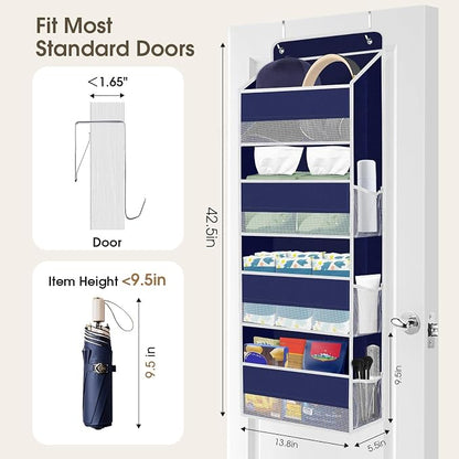 2 Pack Over The Door Organizer, Hanging Storage Organizer - Image 2
