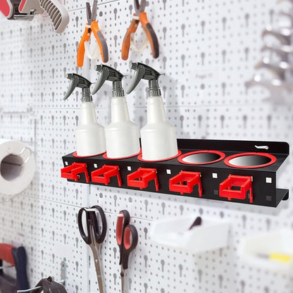 Spray Bottle Storage Rack, Wall-mounted Garage Bottle Organizer - Image 8