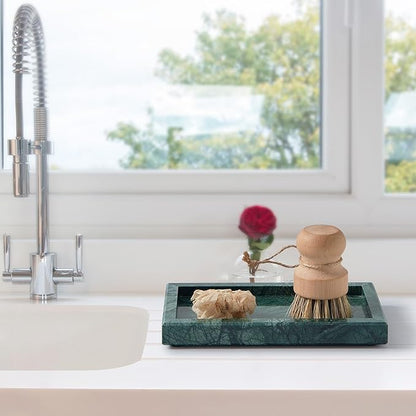 Natural Small Marble Vanity Tray, Luxury Stone Organizer - Image 4