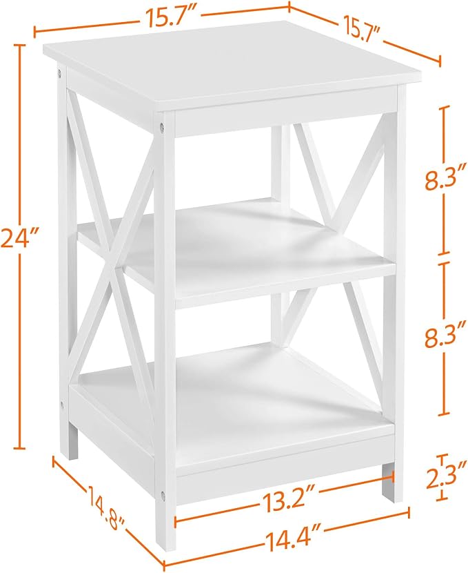 Yaheetech 3 Tier Sofa Side End Table - Image 3