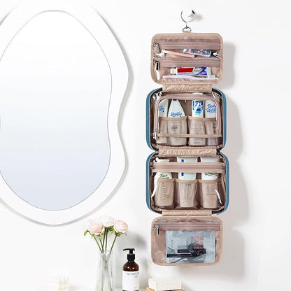 NISHEL Travel Toiletry Bag for women, Portable Hanging Organizer for - Image 2