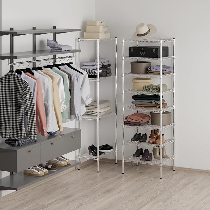 21" Deep x 24" Wide x 74" Height Wire Shelving Kit | 8-Tier | NSF Commercial - Image 4