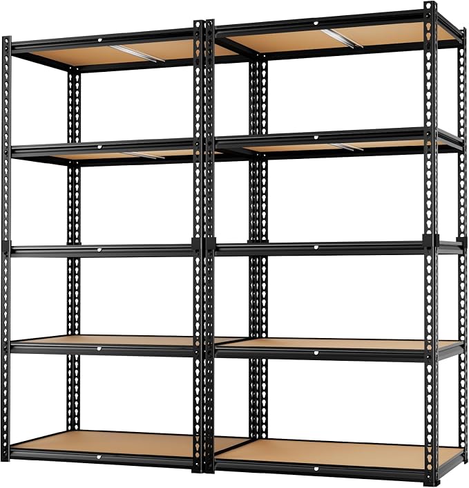 LEVELEVE 5-Tier Heavy Duty Storage Shelving Unit, 2020 lbs Capacity, Adjustable by Enjoyyourlife