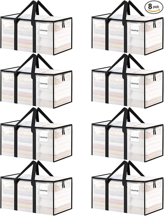 8 Pack Extra Large Heavy Duty Moving Bags, Reinforced Handles & Heavy-Duty by ukeetap