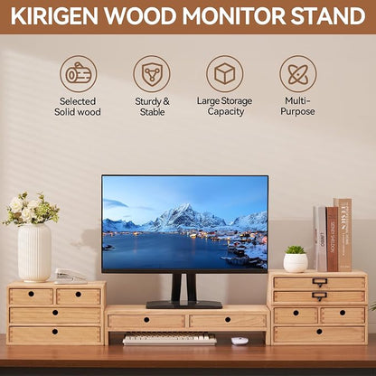 KIRIGEN Wood Monitor Stand - Image 5